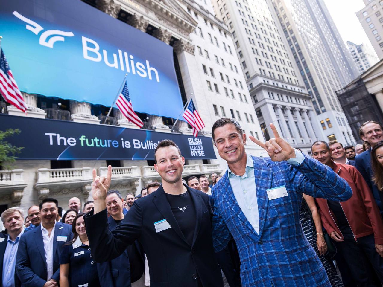 Bullish debuts on NYSE with shares soaring impressively up to 218% on first trading day