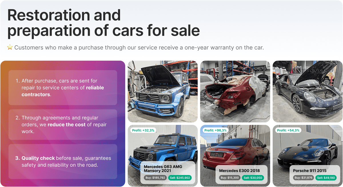 Restoration and Preparation of Vehicles