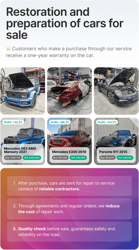 Restoration and Preparation of Vehicles