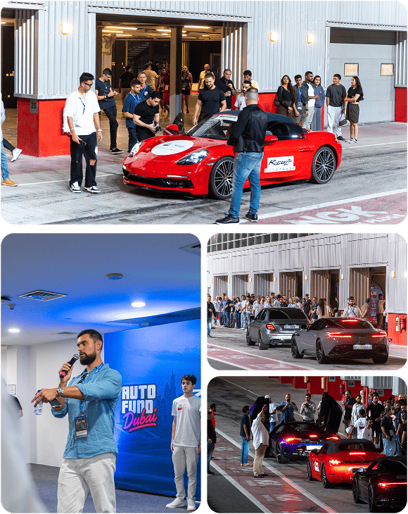 The first large-scale Auto Fund Regolith auto event in Dubai — the track, the rare cars, the atmosphere, and real conversations with our community.