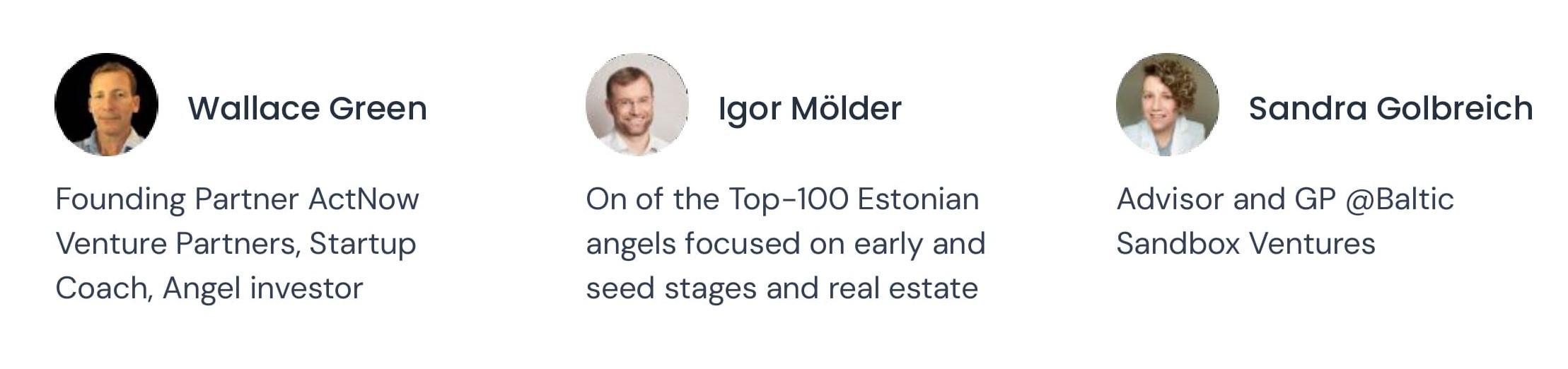 Investors and advisors of Searadar